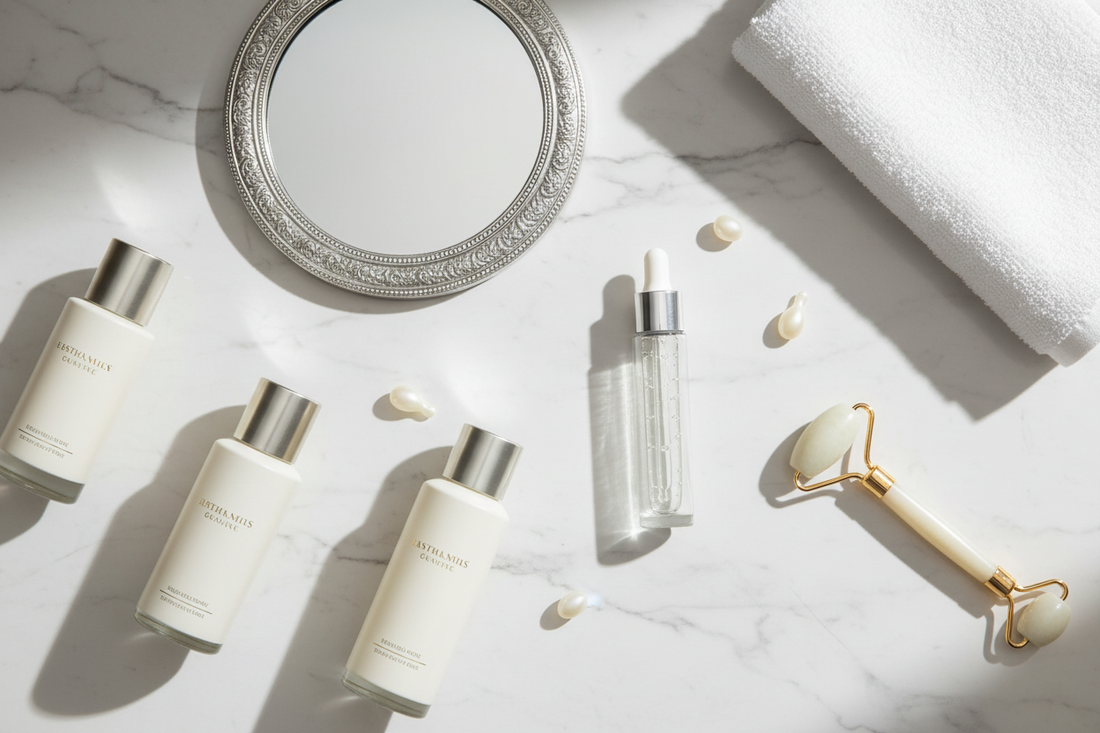 Luxury aesthetic consultation discussing Botox, skin quality, and long-term facial aging strategy