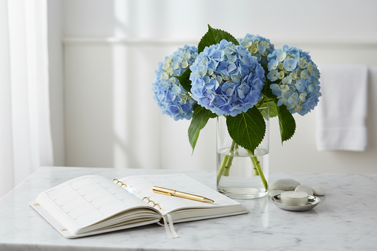 New client treatment planning guide flat-lay, Aria Sonata Aesthetics Fort Worth