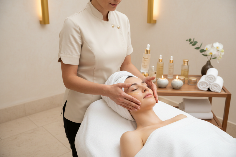 luxury facial treatment
